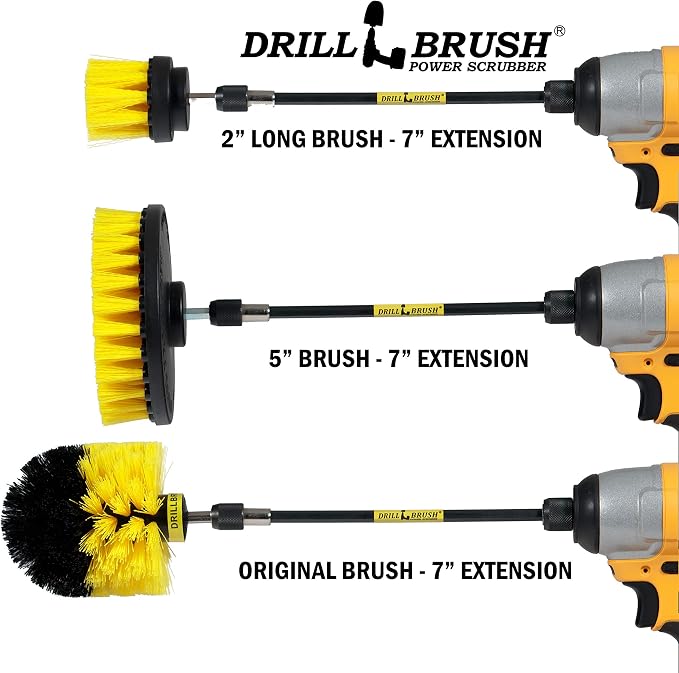 Drillbrush Ultimate Yellow Cleaning Tools - Image 9
