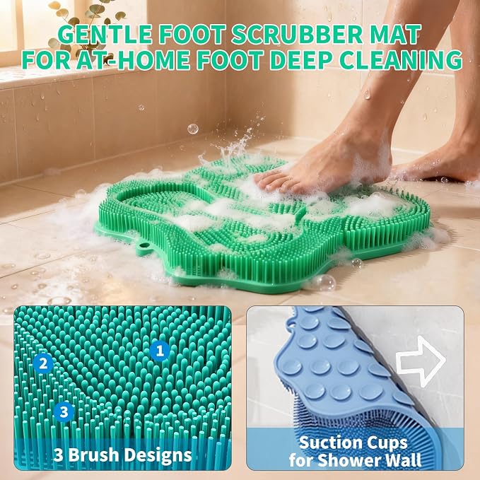 Show Foot Scrubber Mat & Silicone Back Scrubber - Image 4