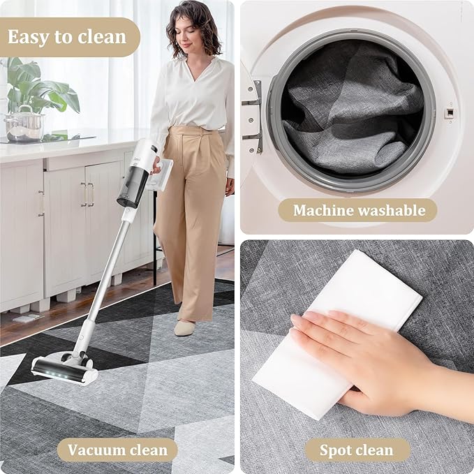 Office Chair Mat for Hardwood Floor, 48"x36" Easy Glide Computer Desk Mat Protector for Rolling Chair Under Desk Rug Nonslip Backing, Machine Wash (Modern)