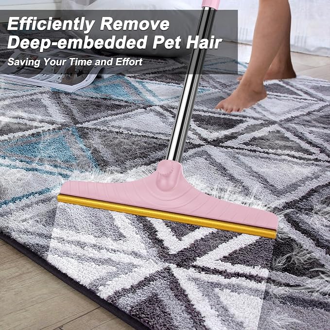 B-Land Carpet Rake for Pet Hair Removal, Reusable Pet Hair Remover - Image 3