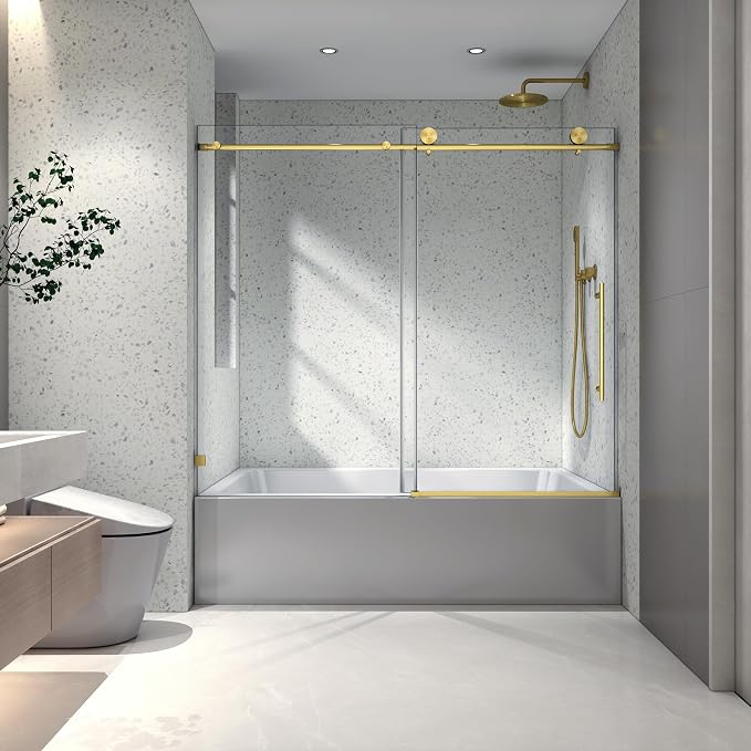 Favfurish Single Sliding Shower Door, Bathroom Glass Door - Image 7