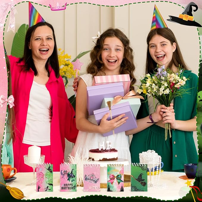 40 Pcs Princess and Witch Party Favors Include 10 Witch Broom Pencils 10 Pink - Image 7