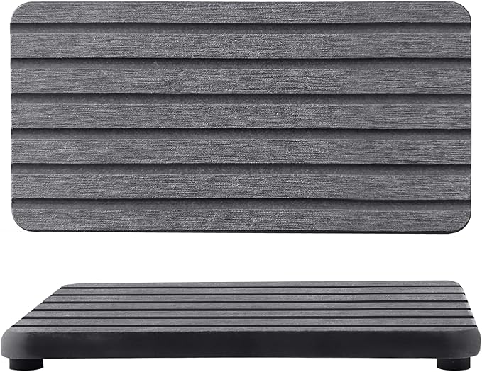 2 PCS Water Absorbent diatomite Coasters, 7.1" x 3.5" Water Absorbing Stone Tray by NiuYichee