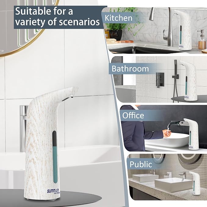 Automatic Soap Dispenser Touchless, 400ML Hand & Dish Countertop Electric - Image 5