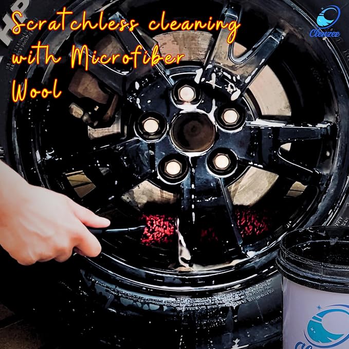 Premium Microfiber Wheel Cleaner Brush | Soft Non-Metallic Rim Cleaner Brush - Image 5