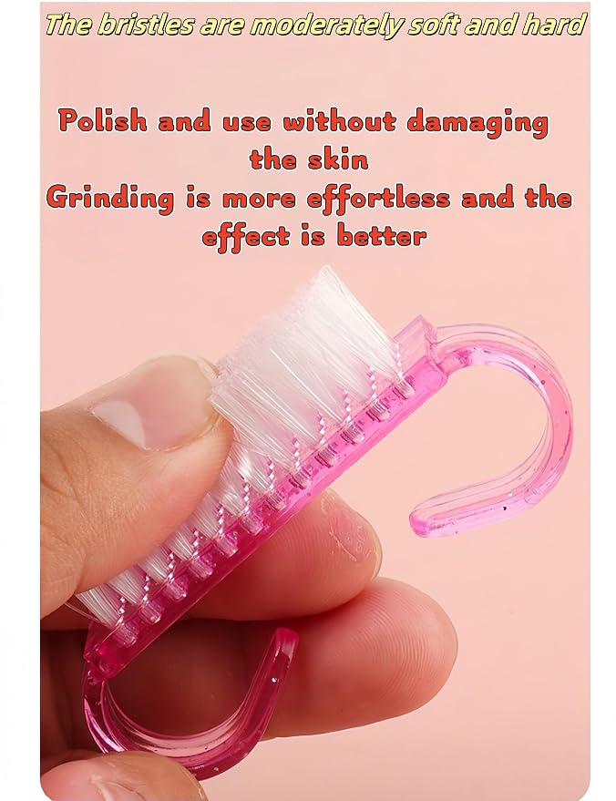 luvilly4 Pack Handle Grip Nail Brush, Nail Brush - Image 7