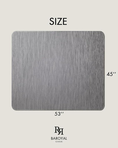 Office Chair Mat for Hardwood Floor Under Desk Computer Rolling Chair Mat for Wood/Tile Floor Non-Slip Heavy Duty Desk Rug PVC Plastic Hard Floor Protector 45"x 53" (Gray)