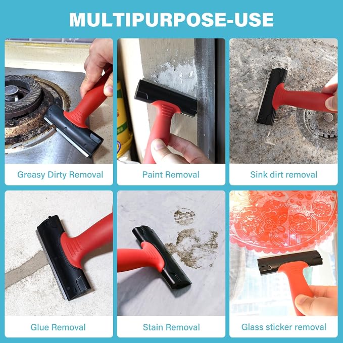 Gomake 4 Inch Razor Blade Scraper Tool Razor Scraper - Image 5
