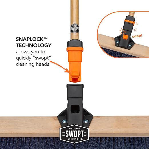 SWOPT 24” Premium Multi-Surface Push Broom Head — Cleaning Head Interchangeable - Image 10