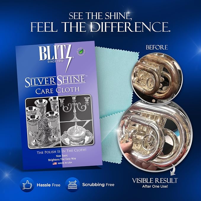 Blitz Silver Care Silver Polishing Cloth - Image 2