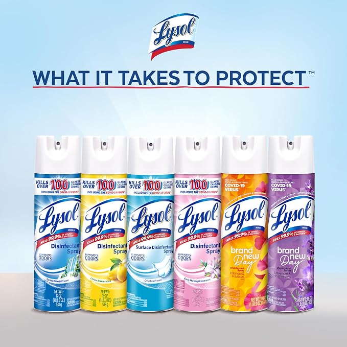 Lysol Disinfectant Spray, Sanitizing and Antibacterial Spray, - Image 2