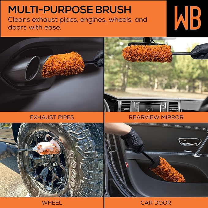 Suds Lab WB Premium Microfiber Cleaning Wheel Brush - Image 4