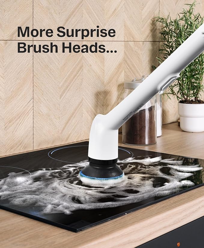 LyriFine Electric Spin Scrubber, New Full-Body IPX7 Waterproof Bathroom Cleaner - Image 7
