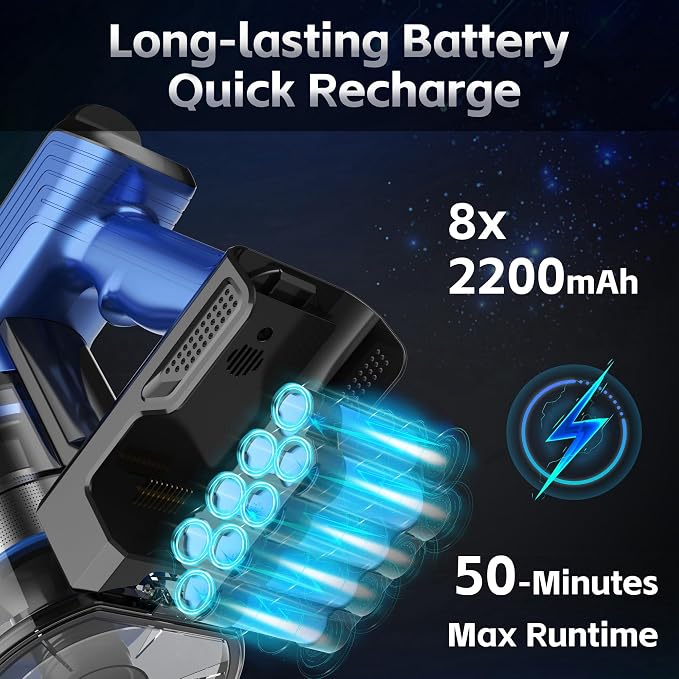 Cordless Vacuum Cleaner for Home, 45Kpa Lightweight Stick Vacuum - Image 6