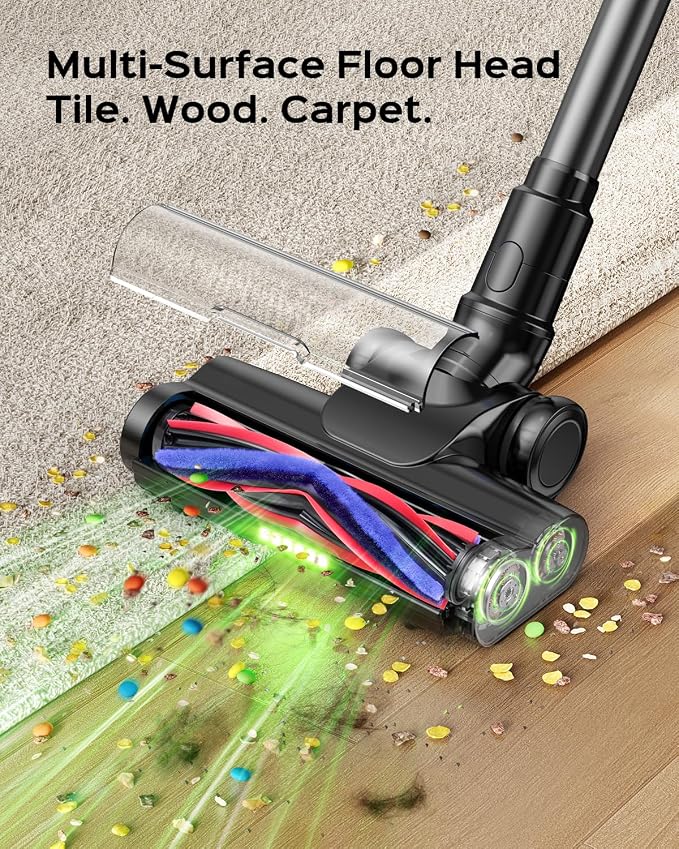 Cordless Stick Vacuum Cleaner – 3-in-1 Brush Roll - Image 7