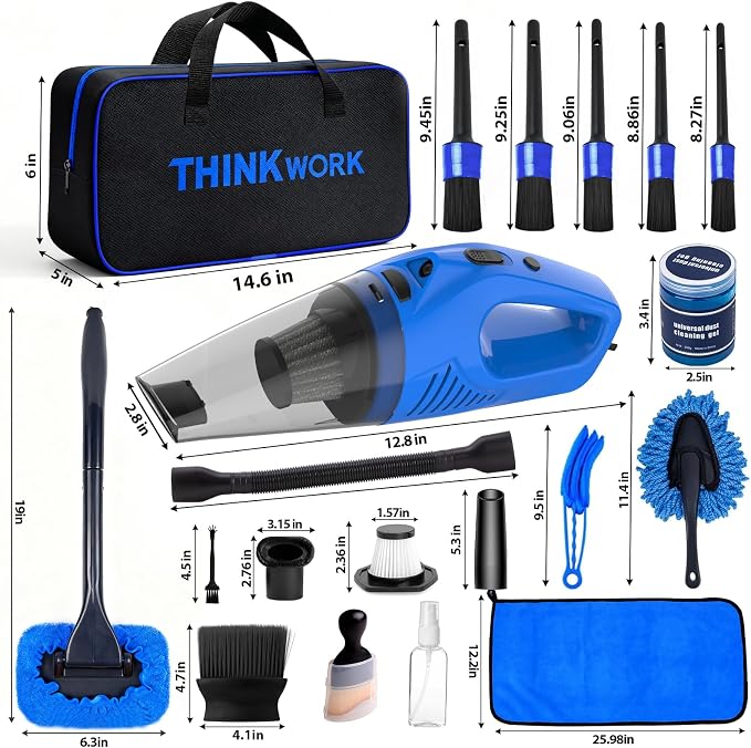 THINKWORK Car Cleaning Kit Car Detailing Kit, Car Cleaning Kit Interior Cleaner - Image 7