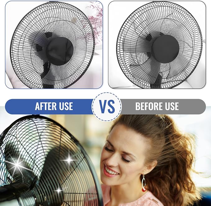 4 Pcs Bendable Microfiber Fan Cleaner Brush, Table&Stand Fans, Household Air - Image 5