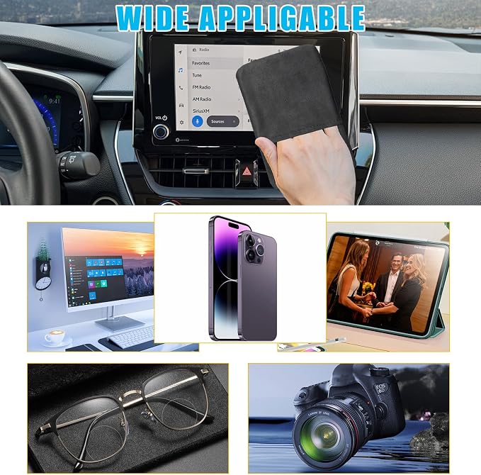 Car Screen Cleaner, Microfiber Auto Screen Cleaning Pad, Foldable Touch Screen - Image 6