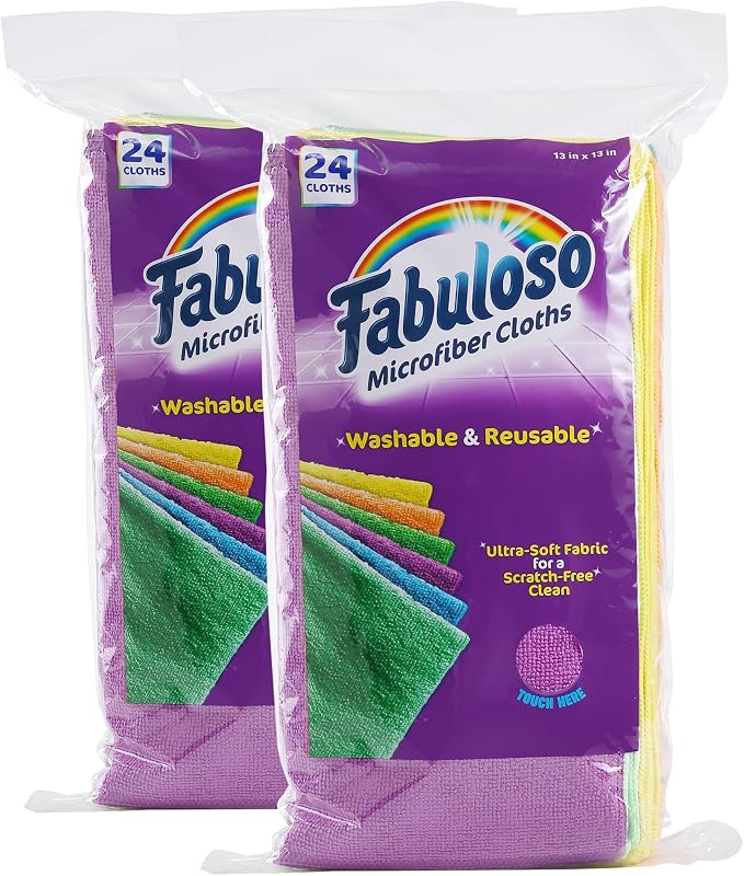Fabuloso Microfiber Cleaning Cloths, Rainbow by Colgate-PalmoliveCommercial
