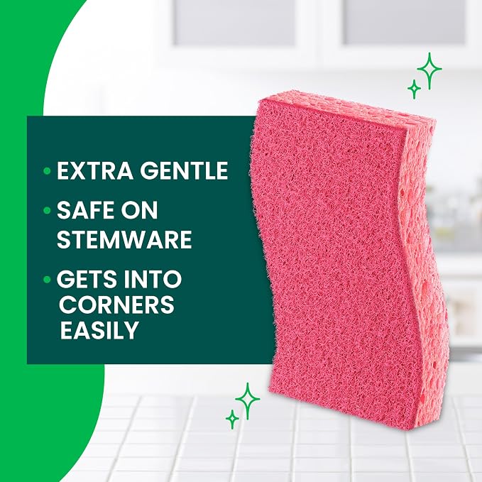 Scotch-Brite Gentle Clean Delicate Scrub Sponges, - Image 3