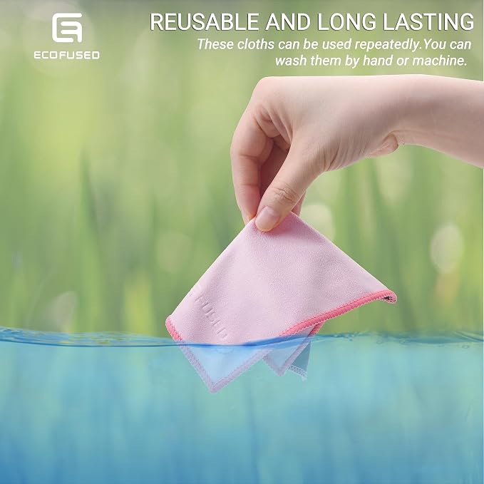 Eco-Fused Microfiber Cleaning Cloths Double-Sided - Image 4