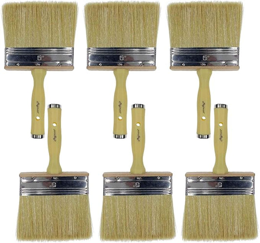 Paint Brush 5 inch, Shed and Fence Stain Block Brush by Magimate