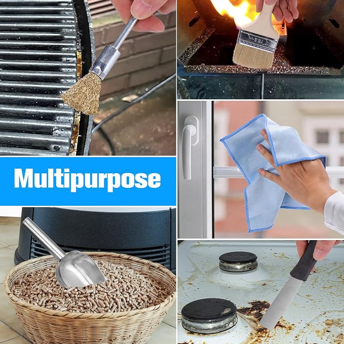 XANGNIER Pellet Stove Cleaning Kit, Pellets Stove Brush Cleaner Accessories - Image 7