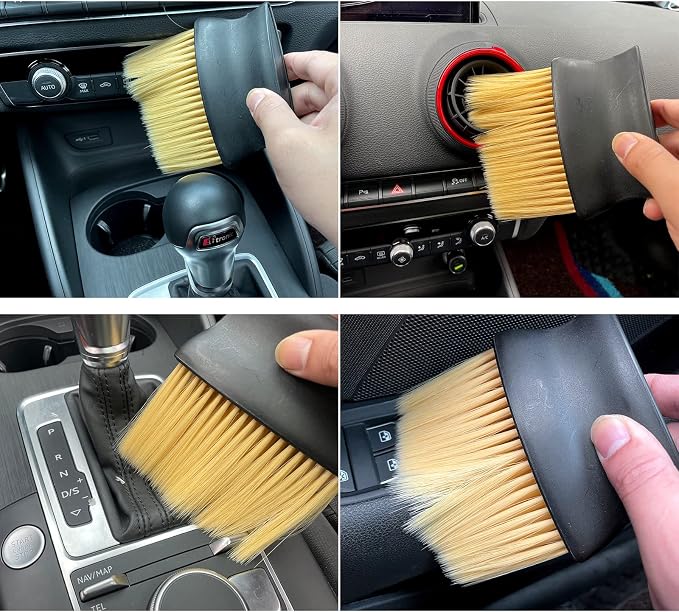 Ajxn Auto Interior Dust Brush, Car Cleaning Brushes Duster, Soft Bristles - Image 3