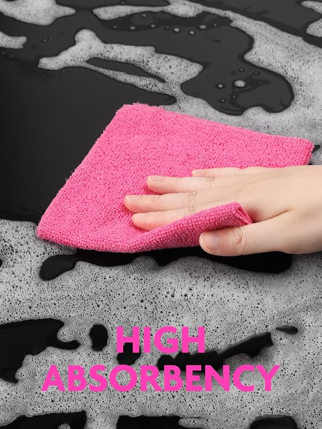 Tear-A-Rag Roll -50 Pack, 12 x 12" Microfiber Cleaning Cloth, Reusable Towels - Image 5