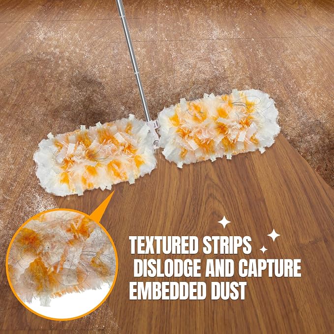 Gelibo Duster Kit with 6 ft Super Extendable Handle, 360° Rotating Ceiling Fan - Image 6