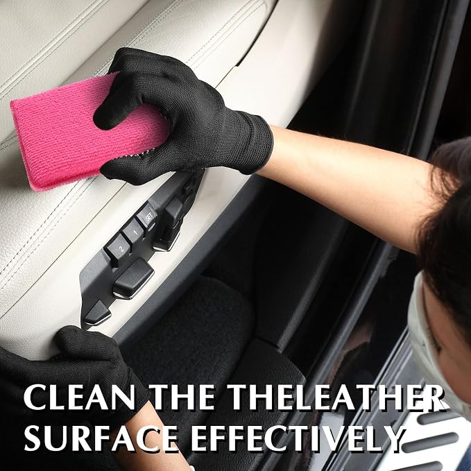 Mudder 8 Pcs Car Interior Scrubbing Sponge 5'' x 3'' Fiber Car Wax Applicator - Image 6