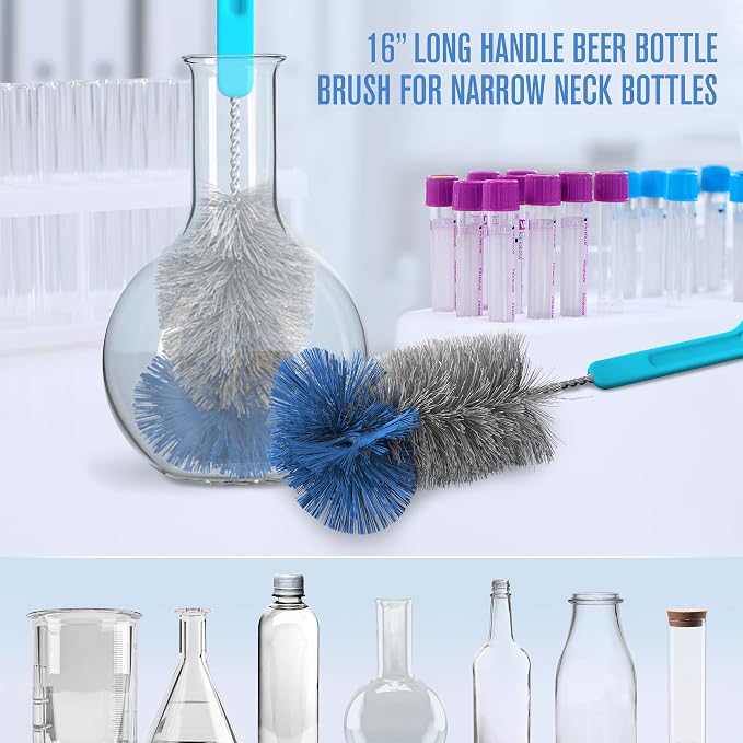 Houseables Bottle Brushes, Water Bottle Cleaner Brush Set, Hydroflask Cleaning - Image 5
