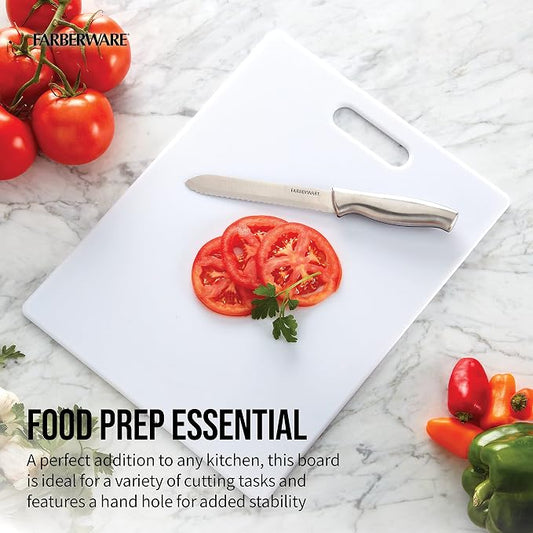 Farberware Large Cutting Board, Dishwasher- Safe Plastic Chopping Board - Image 2