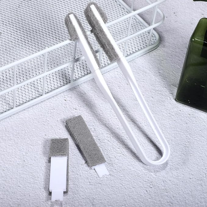 Blind Cleaner Duster Tool with 1 Clip and 6 Replaceable Brush Heads, Microfiber - Image 9