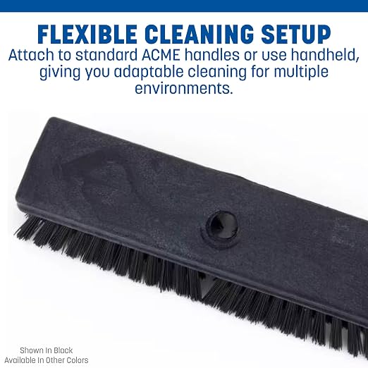 SPARTA Plastic Floor Scrub Brush, Brush Head Only, Deck Brush - Image 4
