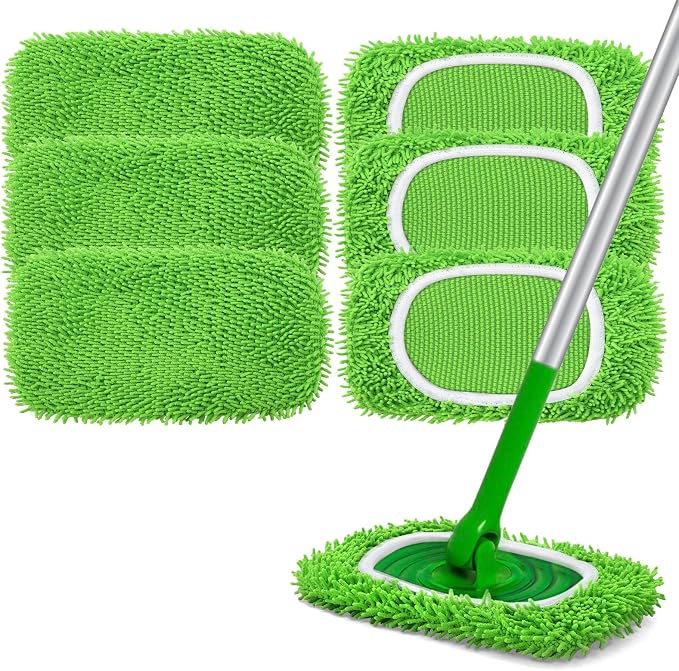 Reusable Wet Pads Refill for Swiffer Sweeper Mop by ABetterChoiceforYourHome