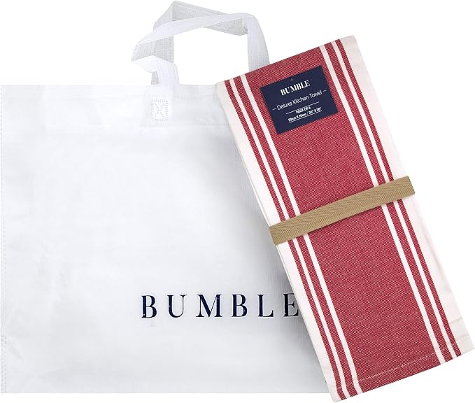 Premium Kitchen Towels | Large Cotton Dish Towels | Flat & Terry Highly - Image 5