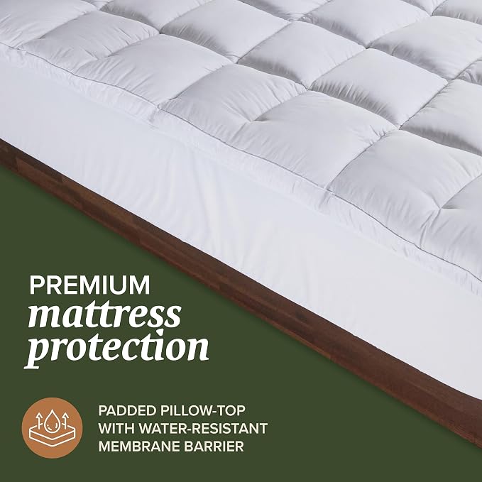 Beckham Hotel Collection Twin XL Size Hybrid Mattress Protector & Pad - Image 2