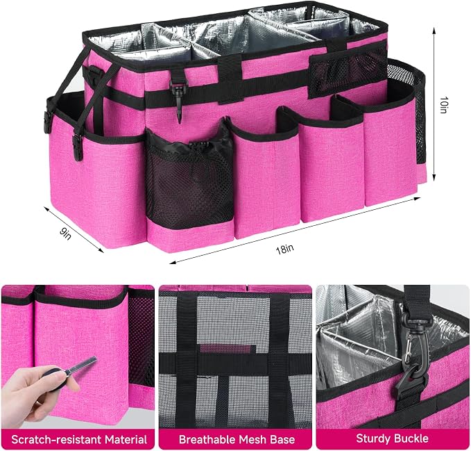 Cleaning Caddy Bag, Extra Large Cleaning Supplies Organizer - Image 4