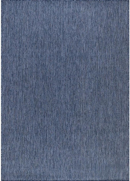 Washable Indoor Outdoor Rug 5x7 Weather Resistant Area Rugs Modern Solid for Porch Deck Balcony Backyard Patio Outside Carpet (5 X 7 Azure Blue)