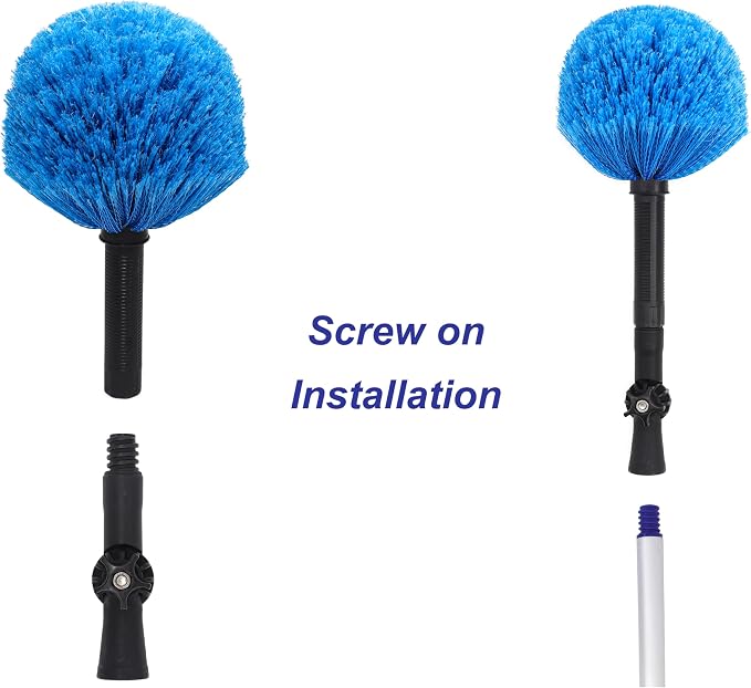 Twist-On Cobweb Duster Head, Soft Bristles Spider Web Duster Brush - Image 5