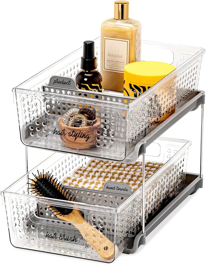 madesmart 2 Tier Organizer, Under Cabinet Storage - Image 4
