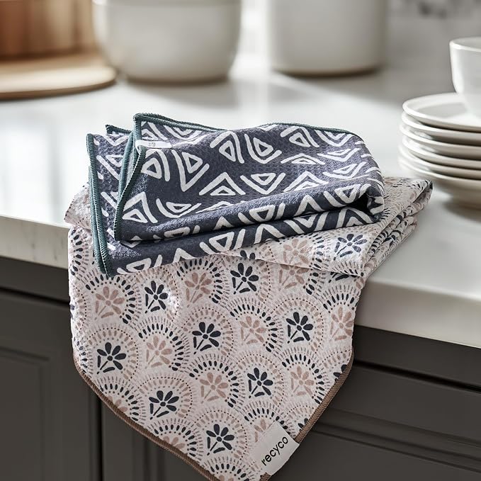 RECYCO Waffle Kitchen Towel Set of 2 by RECYCOHOMECOLLECTION
