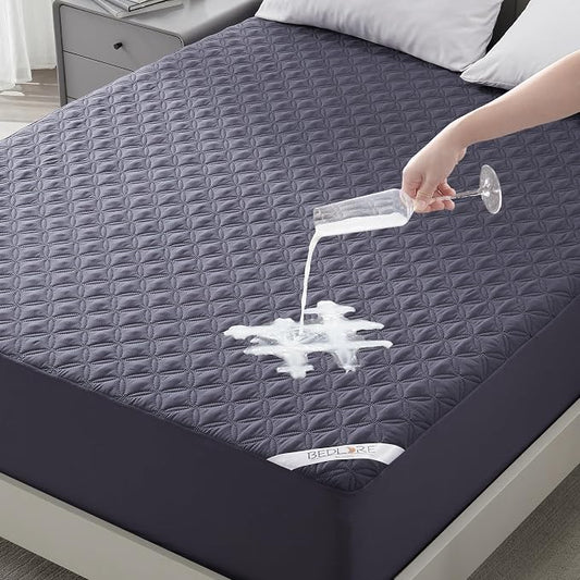 BEDLORE Waterproof Mattress Protector, Cal King Size Noiseless Mattress Pad by Bedlore