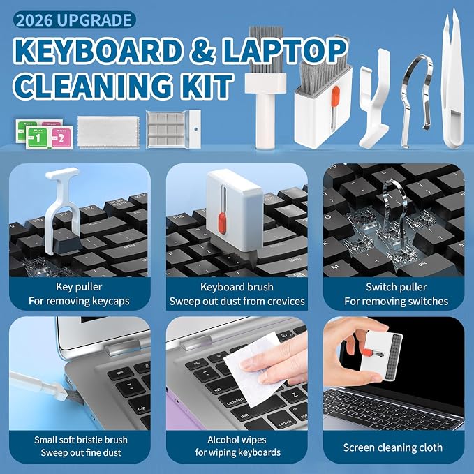 2026 Upgrade Phone Cleaning Kit 47PCS, iPhone Cleaning Kit, Airbud AirPods - Image 4