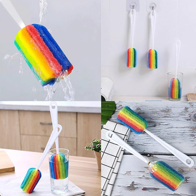 3PCS Cleaning Bottle Sponge Brush - Image 7