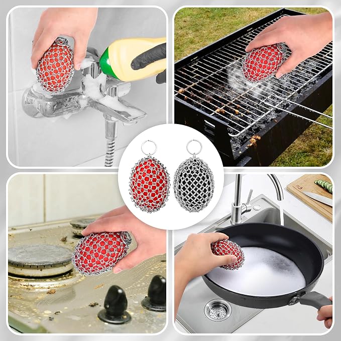 Cast Iron Scrubber & Scraper Set - Image 4
