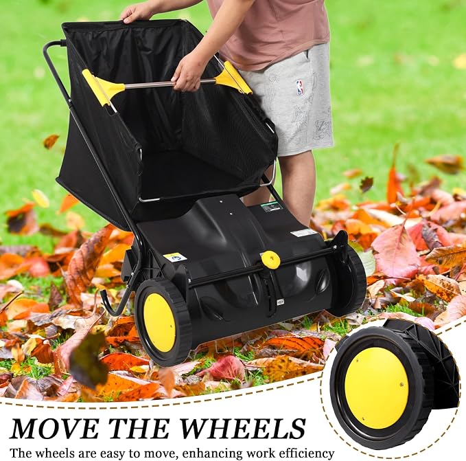 21 Inch Lawn Sweeper Push Hand Powered - Image 5