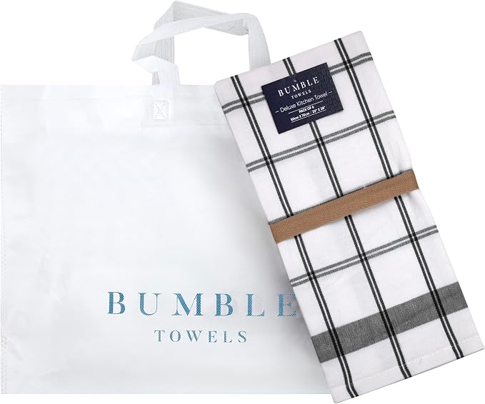 Premium Kitchen Towels | Large Cotton Dish Towels | Flat & Terry Highly - Image 5