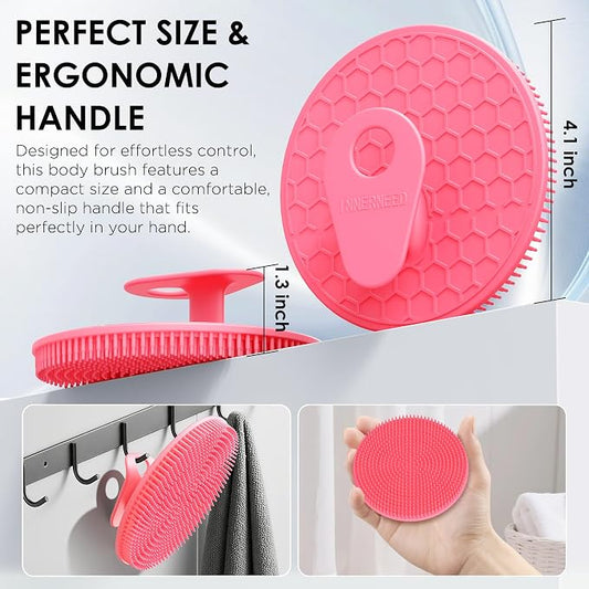 INNERNEED Food-Grade Silicone Body Scrubber Gentle Cleansing Brush - Image 2